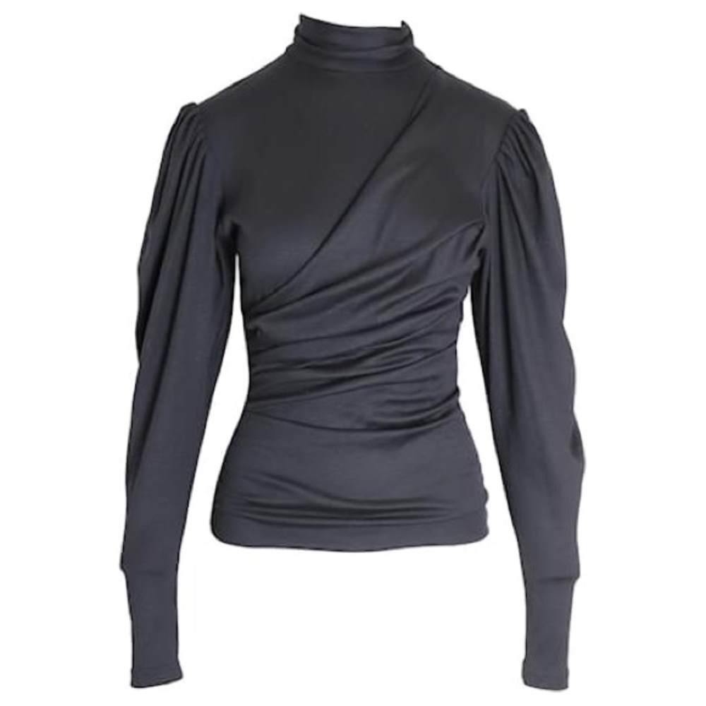 Isabel Marant 100% Wool Black Ruched Top NWT